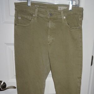 Ag Adriano Goldschmied Mari Crop High Rise Slim Straight Jeans